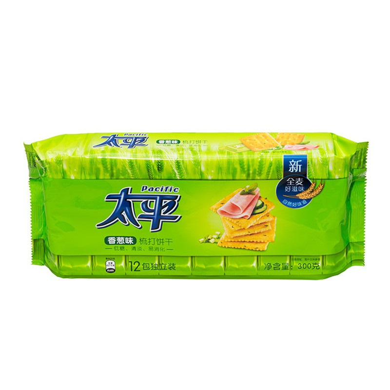 太平 梳打饼干（香葱口味）300g/袋（12包）