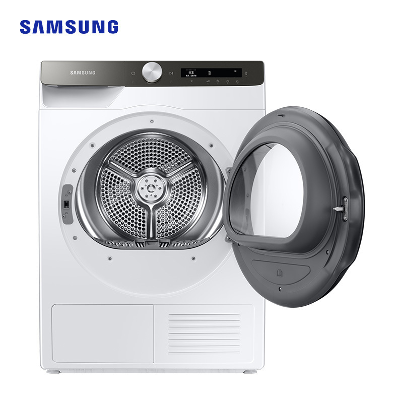 三星(SAMSUNG)DV80T5220AT/SC 8公斤热泵烘干机家用干衣机 AI智能控制低温护衣 防皱程序