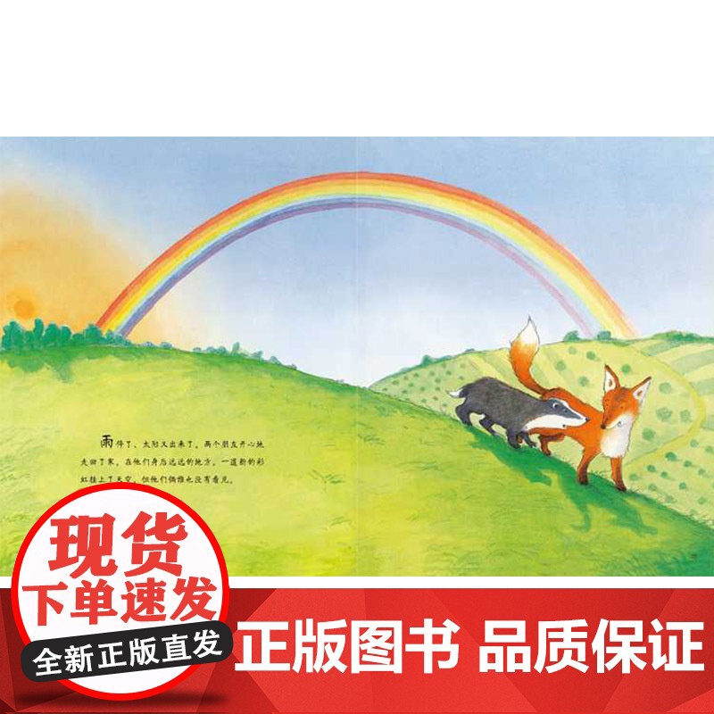 彩虹的尽头小老鼠和大老虎我的幸运一天硬壳精装图画书东方娃娃绘本珍惜友情儿童故事书3岁以上的亲子共读正版书籍童书高清大图