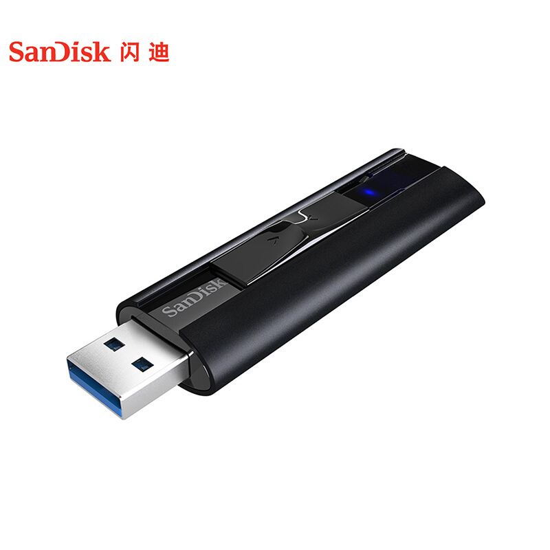 闪迪(SanDisk)128GB USB3.2至尊超极速固态U盘 CZ880 读速高达420MB/s 写380MB/s