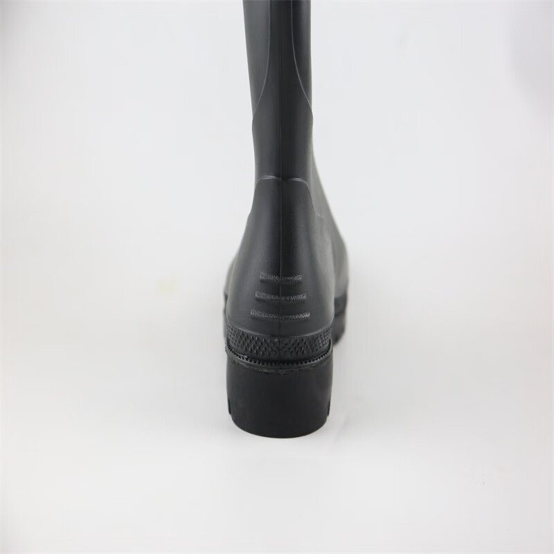 汉盾(HANDUN) HD-SH3370 黑色耐磨防滑高筒PVC雨靴耐磨防滑高筒雨靴高清大图