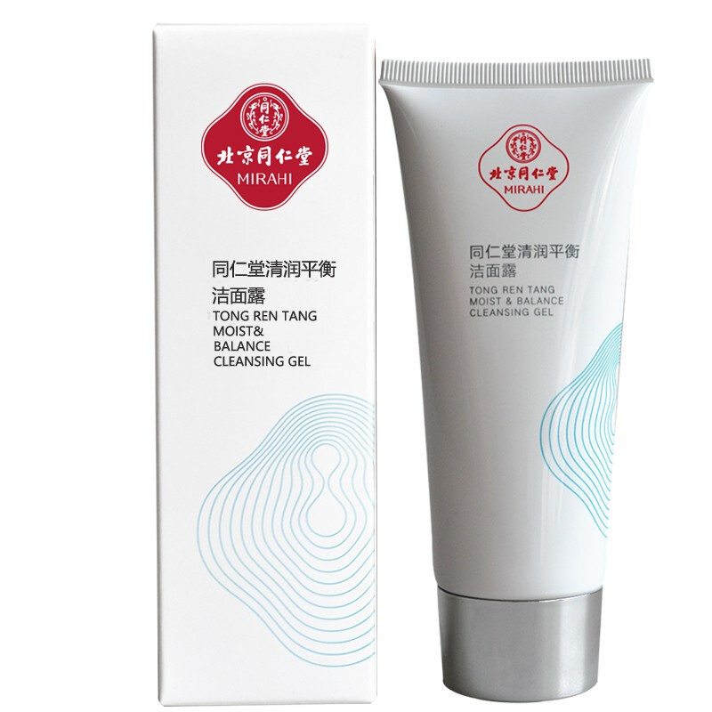 同仁堂洗面奶 清润平衡洁面露100g 控油祛痘 淡化痘印 水油平衡 油性肌肤适用护肤品 深层清洁 令肌肤持久清爽洗面奶