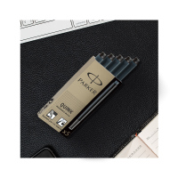 [方便实用]派克(PARKER) 5只装替换塑料通用笔芯 一次性墨水胆墨水囊墨囊 都市 IM系列钢笔墨水笔通用 多色可选