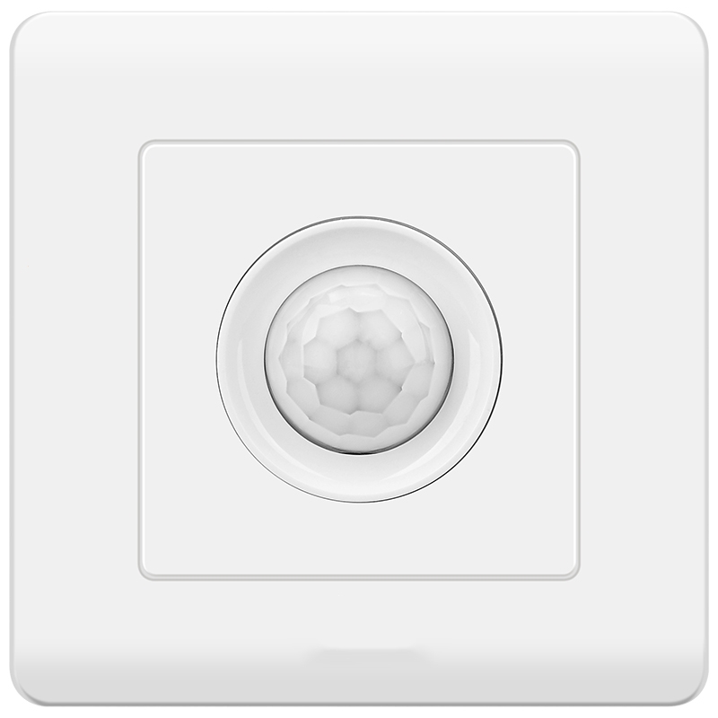 人体感应开关面板回固楼道延时220v红外线智能自动带光控led灯家用