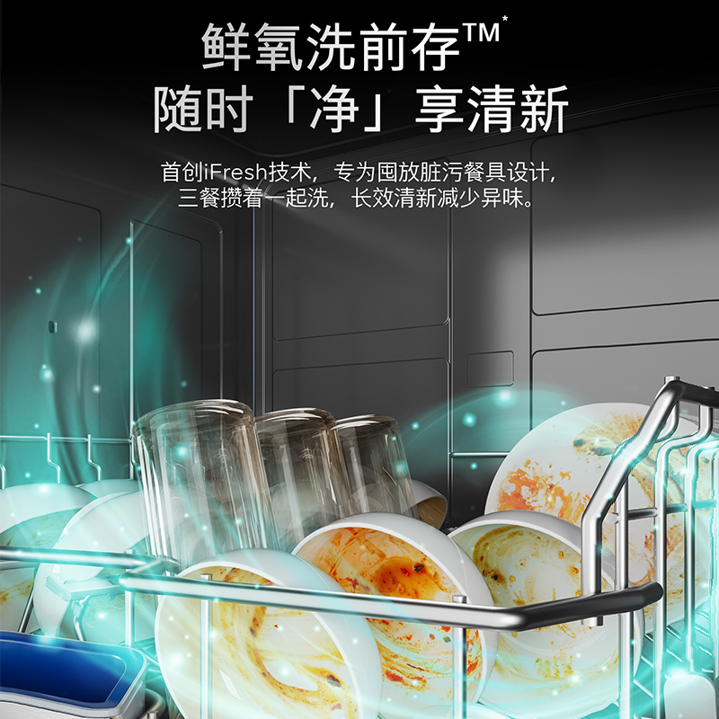 [新品]西门子智净魔方18套晶蕾烘干嵌入式洗碗机AI智洗家用ZC06高清大图