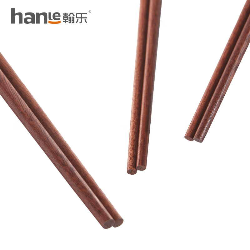 翰乐筷乐美食(红檀木筷)HL-KLMS6 20双高清大图