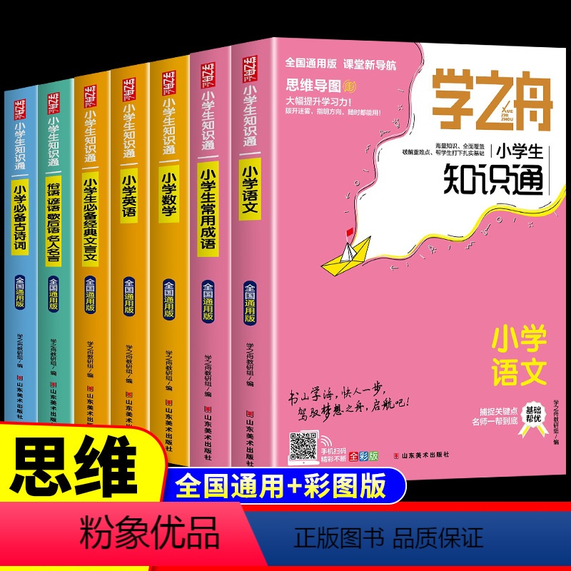 【全套7册】小学基础知识大全 小学通用 【正版】人教版 小学知识大全语文数学英语俗语歇后语谚语大全名人名言书经典语录成语