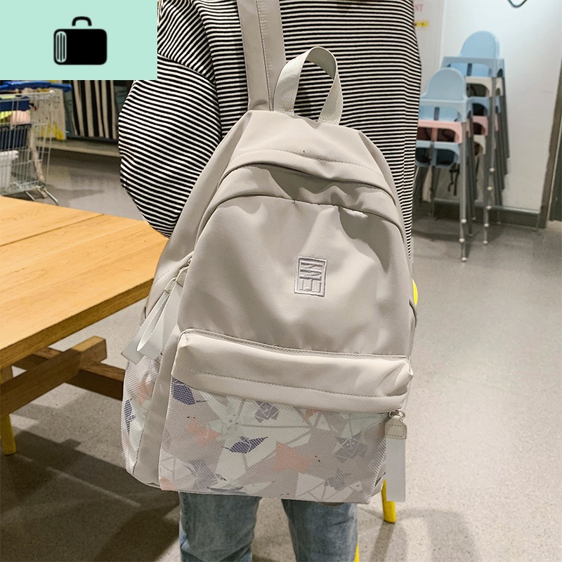 书包女韩版高中原宿ulzzang森系简约背包大学生双肩包ins风初中生NEW LAKE高清大图
