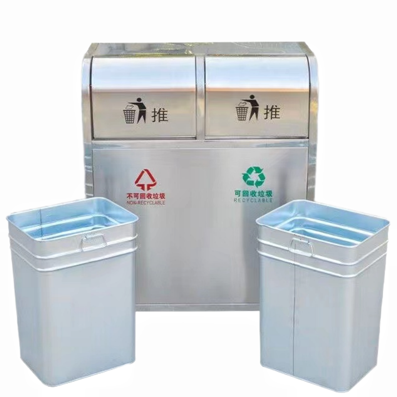 鑫木樽户外垃圾桶高85cm个高清大图