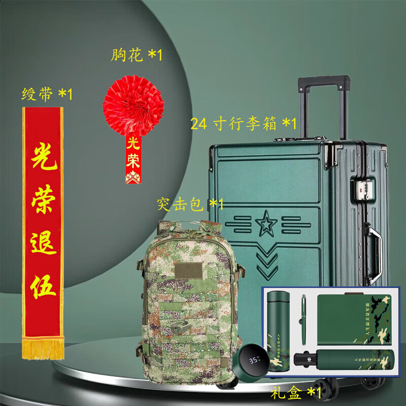 华恒臻退五纪念品套装退役纪念品退五送战友礼品套装 套餐1高清大图