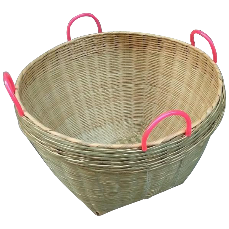 卡质垃圾箩竹箩水果箩直径48cm高36cm3个起发