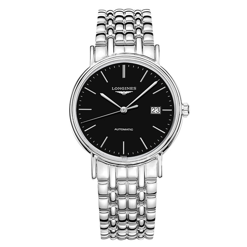 浪琴(longines)瑰丽系列时尚百搭镂空表底自动机械机芯正装男士手表