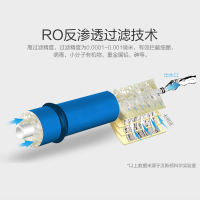 艾美特家用RO反渗透过滤净水器即热式台式净饮机免安装可移动饮水机饮水吧电热水壶智能速热开水机迷你台式纯水机YRF281