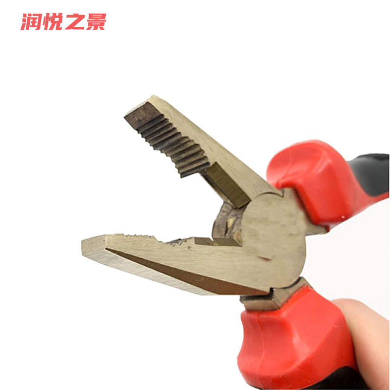 润悦之景 防爆铍青铜钢丝钳老虎钳平口钳 6寸 把高清大图