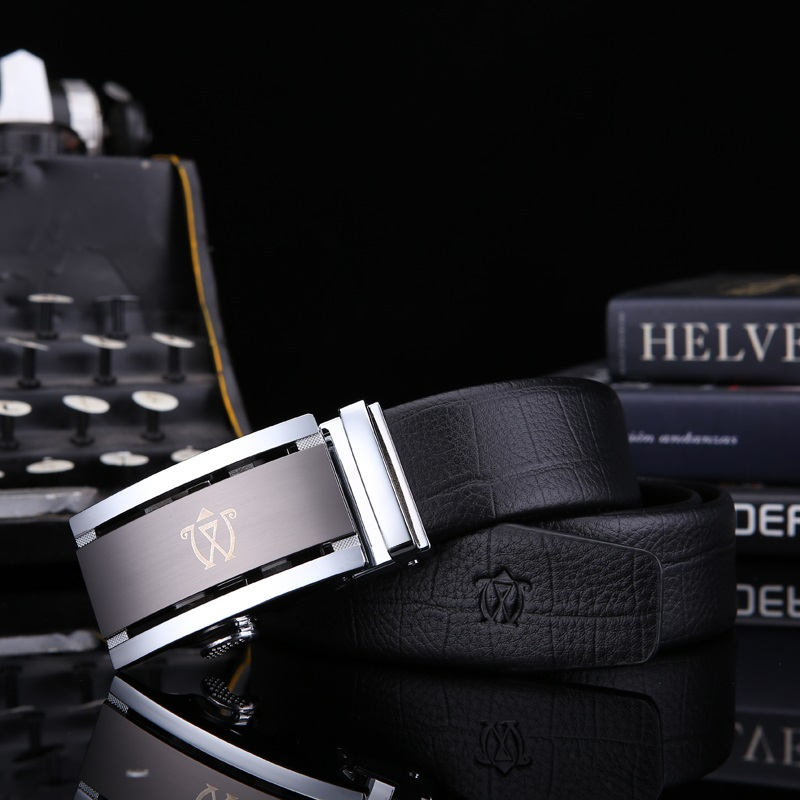 万里马w11601001男式休闲牛皮自动扣皮带