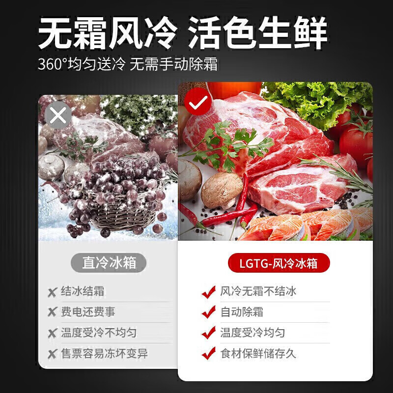 麦大厨 220V 250W 二门卧式风冷无霜冷藏柜196L冷冻操作台冰柜 MDC-ZLC4-TZ200L2-LCWSG