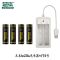 22U两槽智能充电器+ 5号 AA600mWh 2粒装 足本5号7号充电电池套装1.5v通用锌锂可充五号七号玩具充电电池