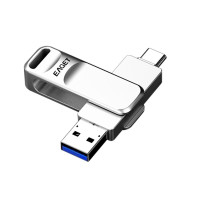 忆捷（EAGET）CF20 手机U盘Type-C USB3.0双接口手机电脑多用旋转优盘金属256G