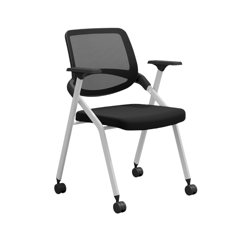 铭思达折叠会议椅带扶手把高清大图