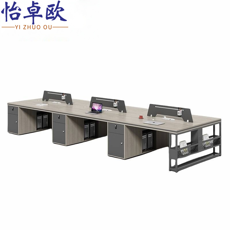 怡卓欧 办公桌 六人位 个高清大图