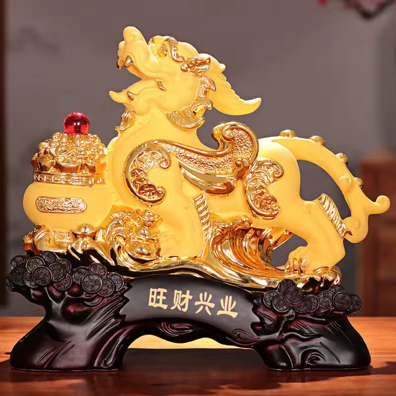 添福运 树脂摆件工艺品家居客酒柜装饰品玄关客厅招财摆件小装饰品摆件办公室装饰店铺装饰开业礼品乔迁礼品收银台装饰品貔貅摆件高清大图