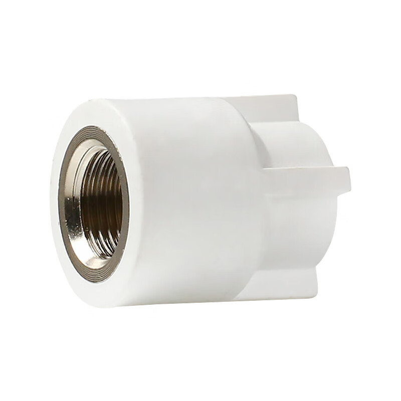 联塑 内螺纹直接头I型(PP-R 配件) 白色dn20 X1/ 2高清大图