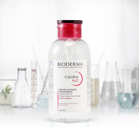 BIODERMA贝德玛 舒妍多效洁肤液卸妆液 按压式 粉水 500毫升中干皮肤 深沉清洁