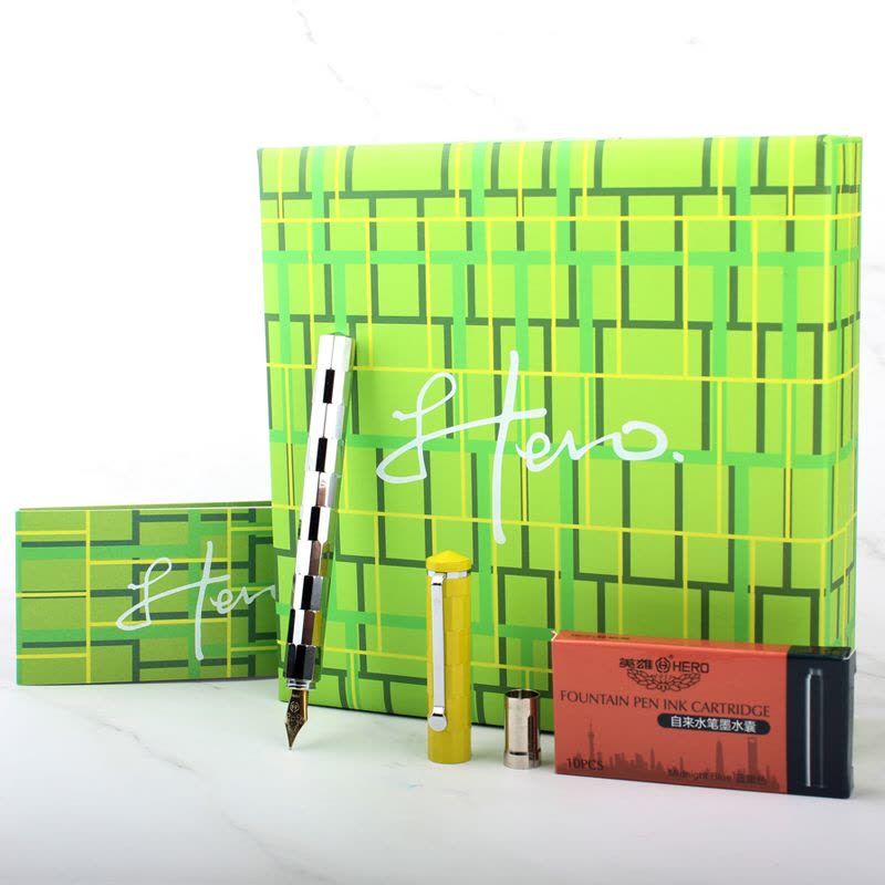 HERO/英雄钢笔简约墨水笔礼盒套装 女男士礼物送礼商务办公学生可定制logo图片
