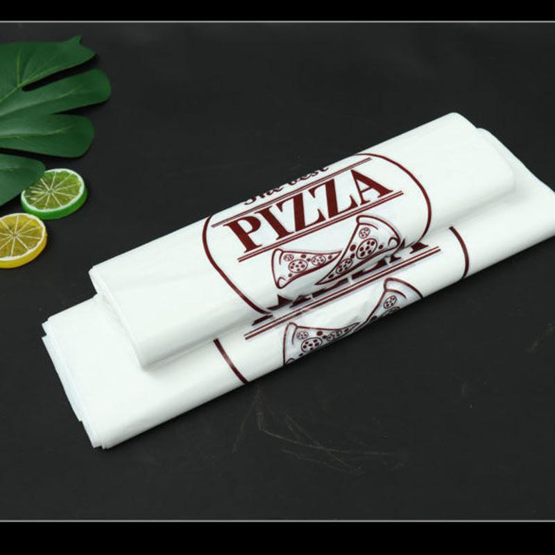 披萨外卖打包袋9寸10寸披萨背心袋包装袋袋子7手提打包带袋子批发9寸