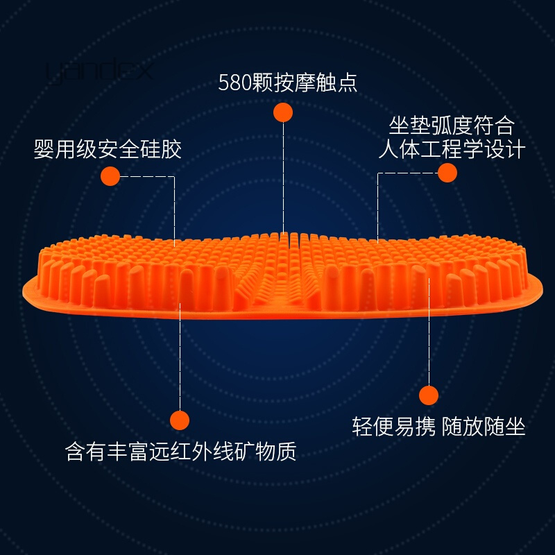 适用于汽车坐垫单片无靠背四季通用凉垫夏季座垫免捆绑按摩通风理疗透气汽车用品