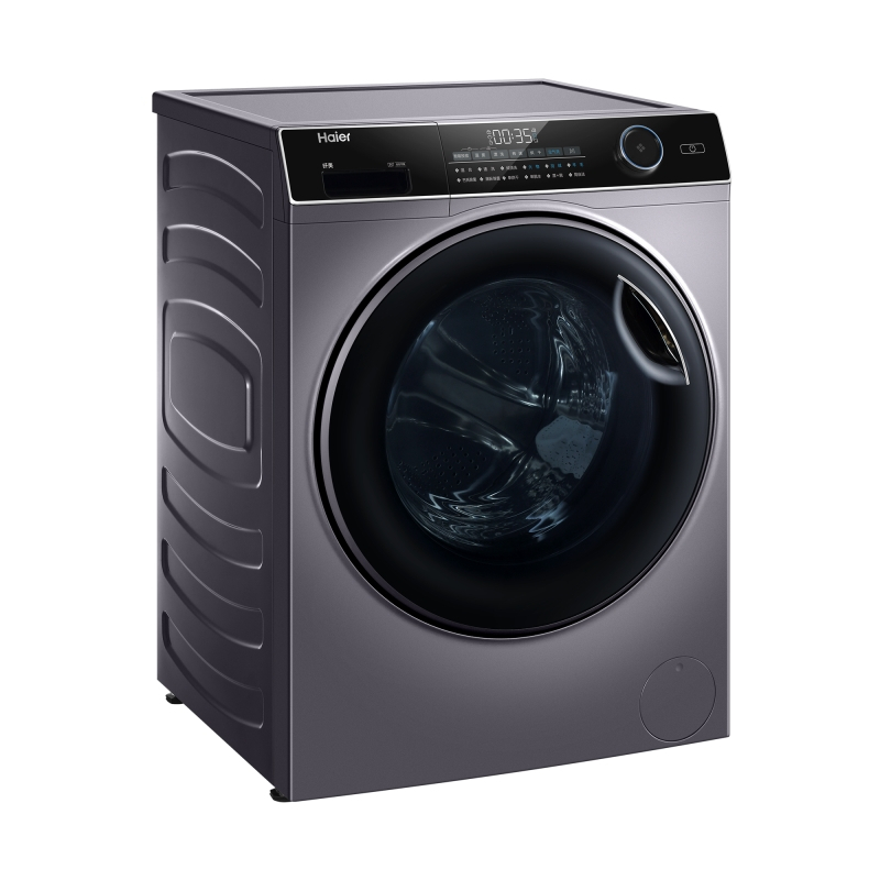 海尔(Haier)XQG90-HBD14126L 9KG家用全自动变频滚筒洗衣机 洗烘一体超薄洗衣机智能投放巴氏除菌