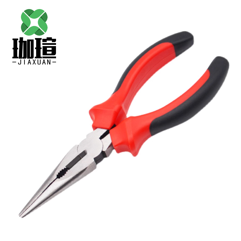 珈瑄 尖嘴钳 省力工业级多功能钢丝钳 8寸 把高清大图