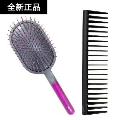 套装:气垫梳+宽齿梳 Dyson戴森原装气垫按摩宽齿梳子便携造型顺滑梳女面包气囊梳套装