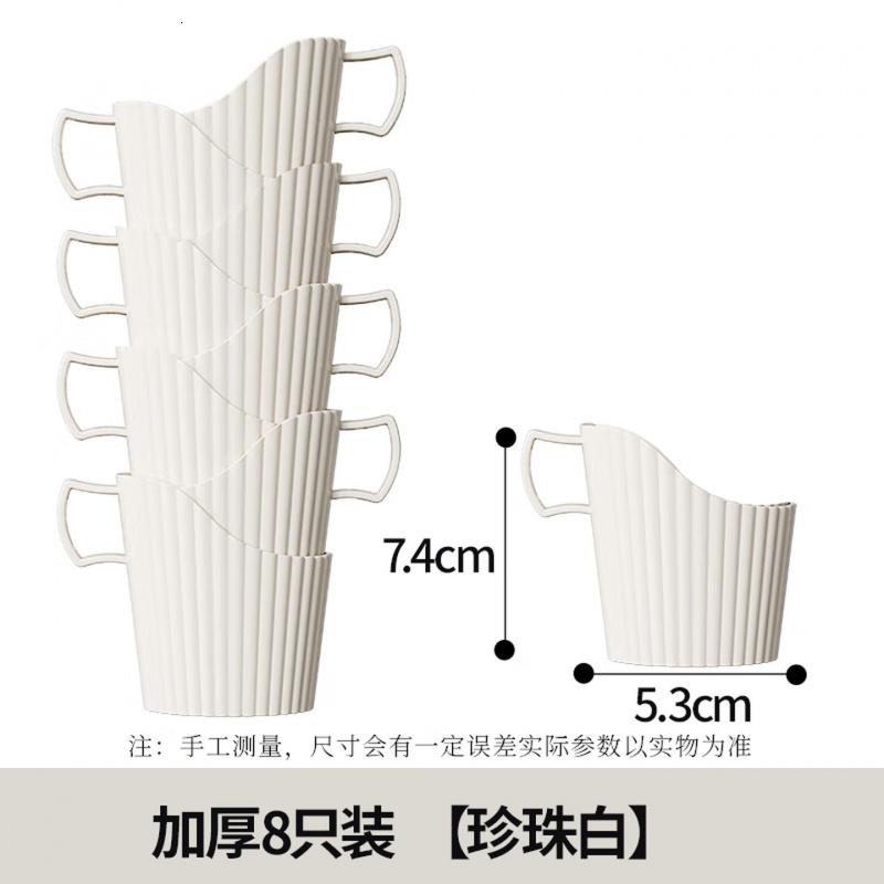 梦庭一次性纸杯托杯架 奶油风茶托杯座隔热杯套防烫杯托塑料杯托 8个高清大图