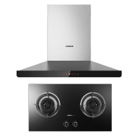 老板(ROBAM)欧式跨界大吸力油烟机燃气灶烟灶套餐CXW-200-66A2+9B17 全不锈钢机身