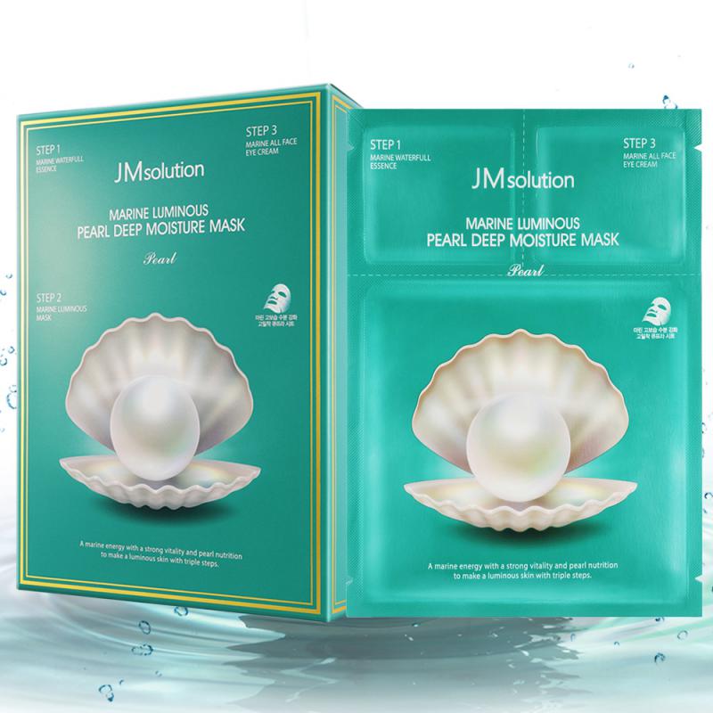 JMsolution肌司研海洋珍珠保湿面膜三部曲10片 JM面膜 韩国原装进面贴膜 补水保湿 提亮嫩白高清大图
