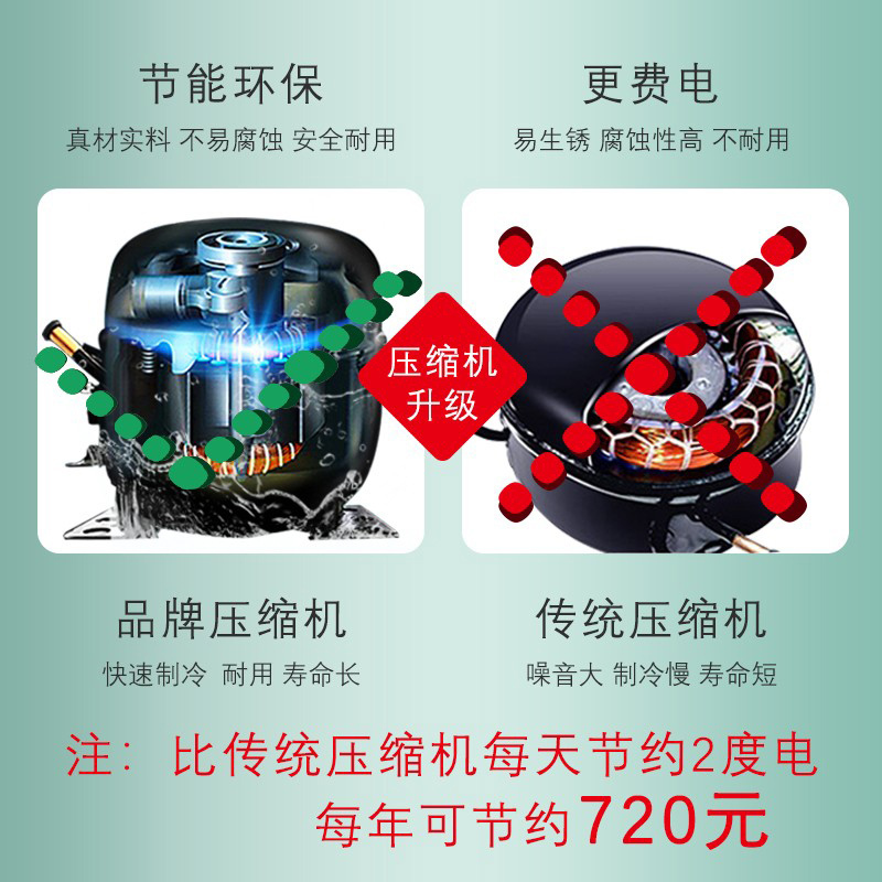 格涛（greta）四门冰箱商用 厨房冷柜冰柜冷冻柜
