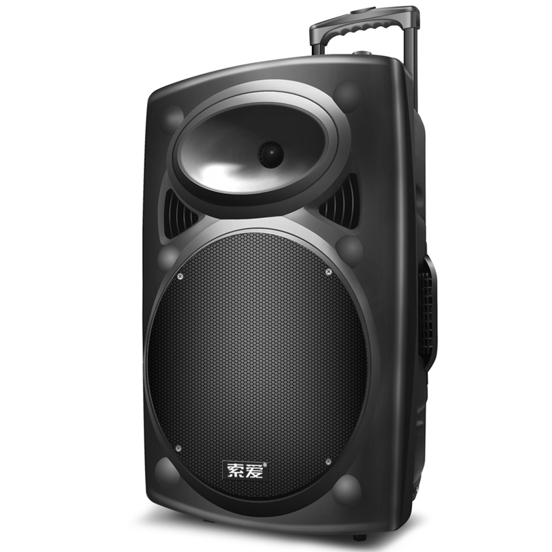 索爱 户外蓝牙音箱便携式拉杆音响 SA-T20 12英寸