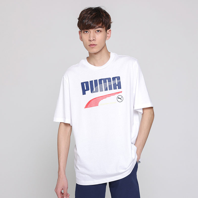 彪马男装2021夏季新款圆领休闲透气短袖运动训练半袖T恤532704高清大图