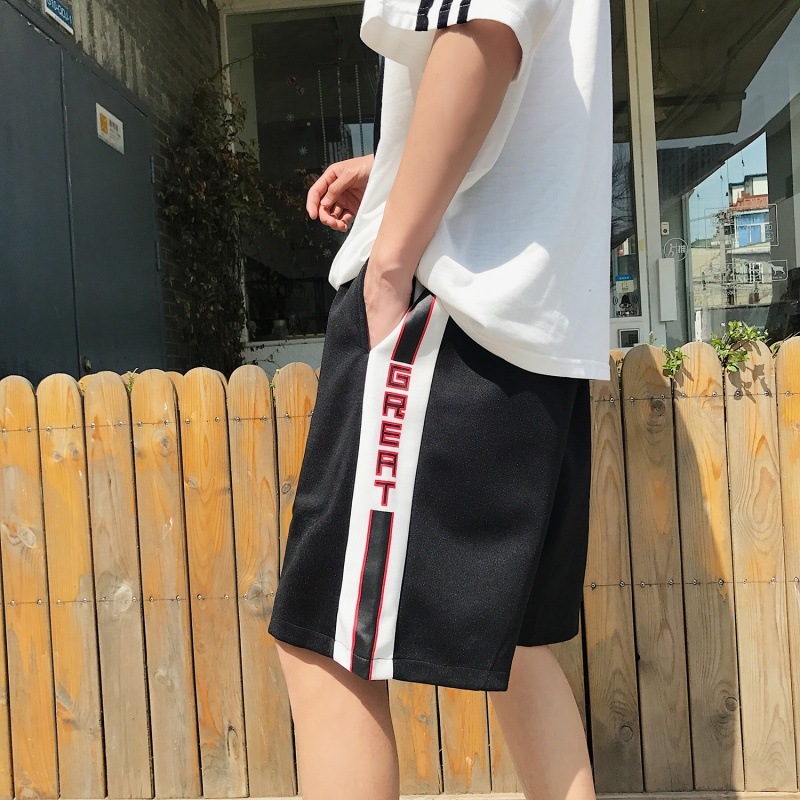 五分裤男韩版帅气2018夏季沙滩裤男士裤子休闲短裤男夏装5分中裤