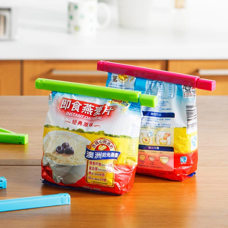家柏饰(CORATED)杜博尔 炫彩食物封口夹 6只装 保鲜密封夹零食品袋封袋夹子封口器高清大图