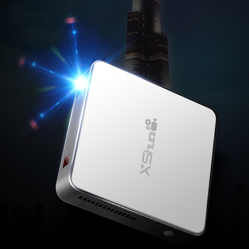 小帅XShuai投影仪iBoxmini家用无线wifi迷你微型手机便携高清1080P智能无屏电视月光银