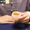 三维工匠白瓷玉瓷茶杯主人杯个人单杯功夫茶具陶瓷玻璃琉璃大号品茗杯 玉瓷茶杯-大直简杯