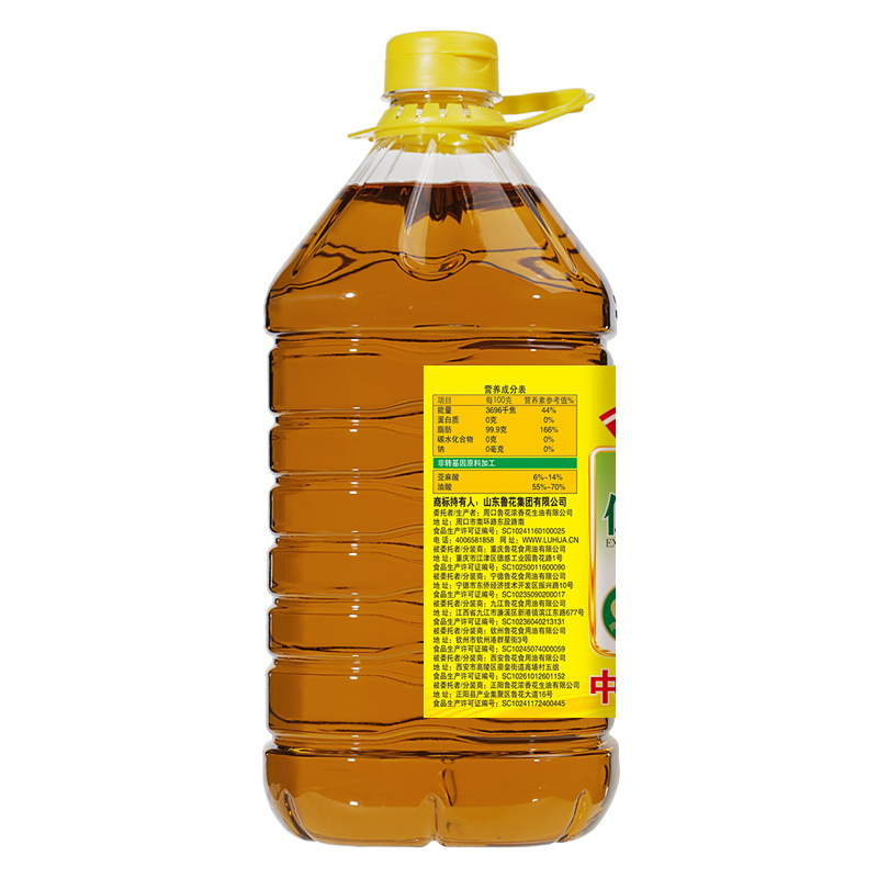 鲁花低芥酸特香菜籽油5L*2非转基因物理压榨食用油桶装健康好油高清大图
