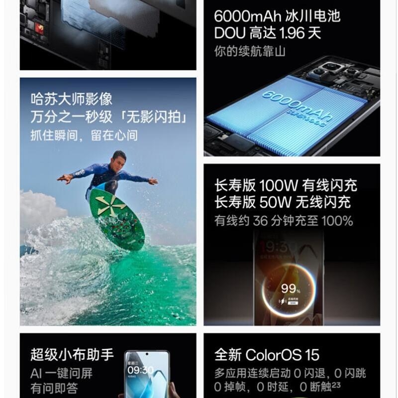 [全新]OPPO 一加13 蓝调时刻 24GB+1TB 哈苏全焦段超光影影像 2K 东方屏 骁龙8至尊旗舰芯 5G旗舰手高清大图