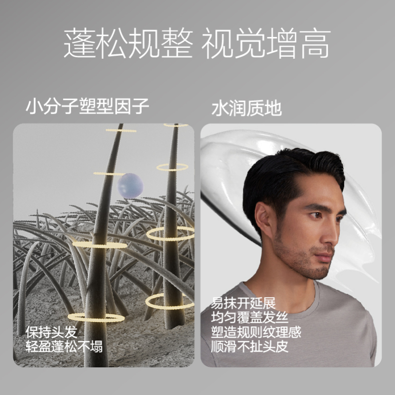 理然 哑光蓬松发蜡80g高清大图