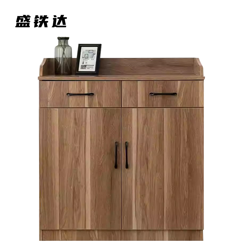 盛铁达 胡桃色矮柜双门800*400*800mm STD-XXKG28 张高清大图