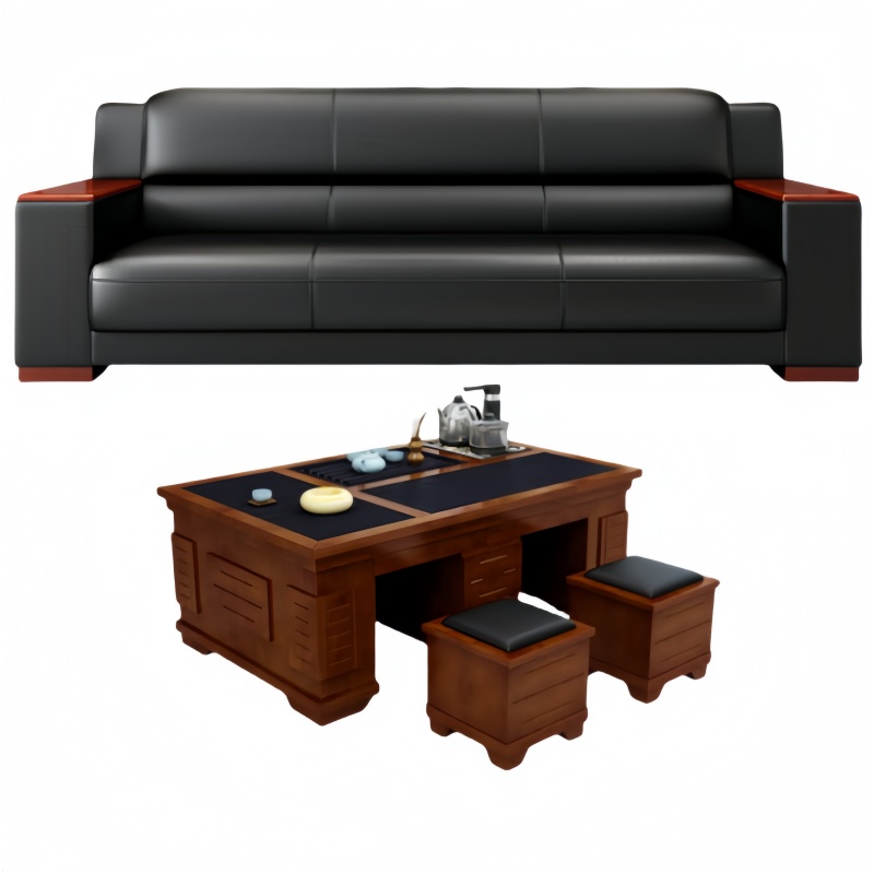 悦兴诚沙发三人位+茶几套高清大图