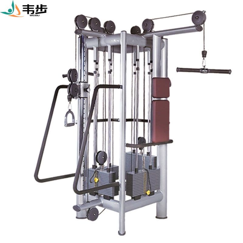 韦步wellBu6047商用四方位多功能飞鸟高低拉划船组合训练健身房器械图片
