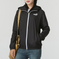彪马（PUMA）外套女装新款梭织连帽上衣透气休闲夹克户外运动外套672909-52 ZP XXL 672909-52/黑色